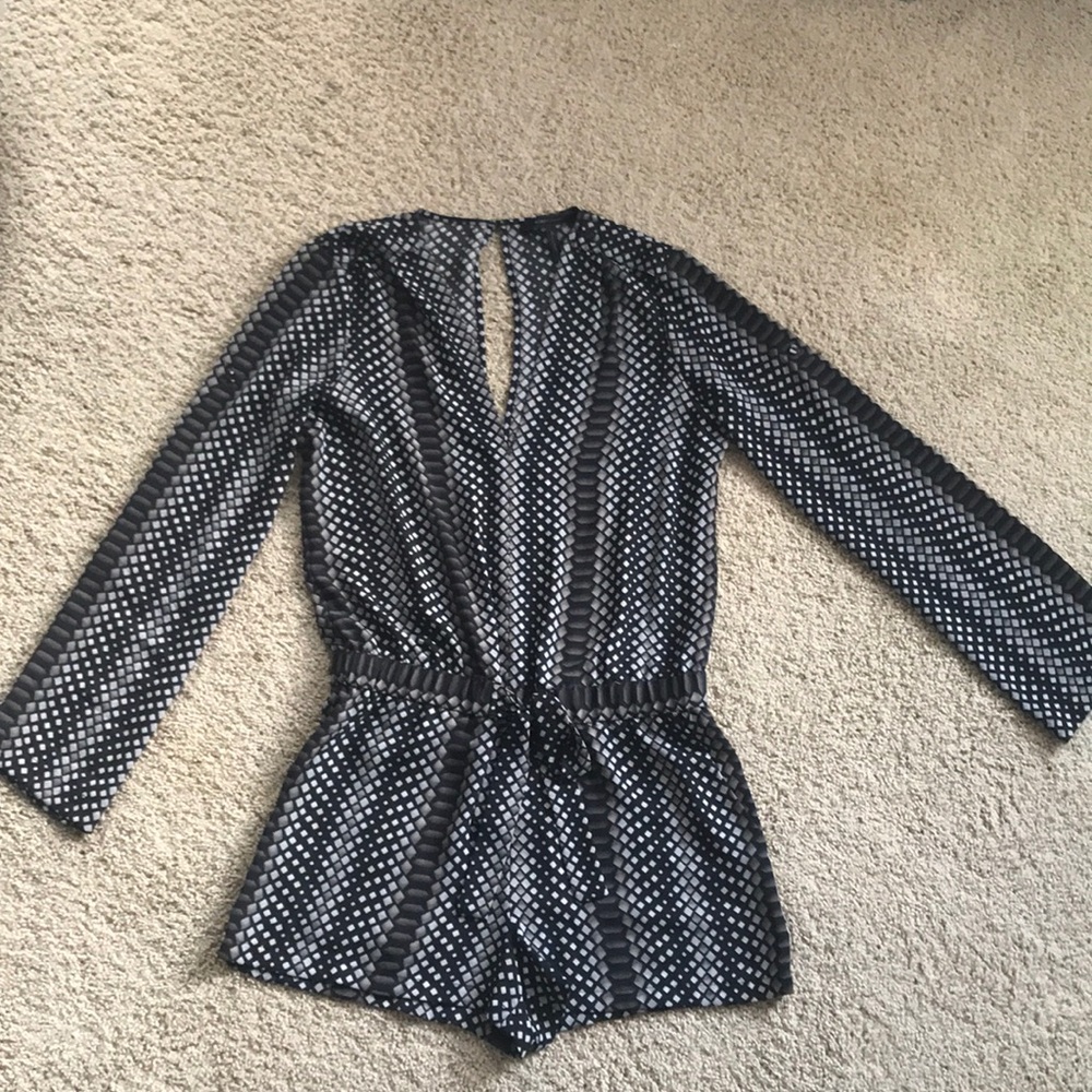 BCBG long sleeve Romper